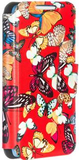 Чехол-книжка Чехол-книжка Oxy Fashion Daily 05 бабочки для смартфона 3.5-4.2 (красный)