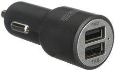 Автомобильное зарядное устройство Автомобильное зарядное устройство InterStep RT 2xUSB 4.2А + USB-C (черный)
