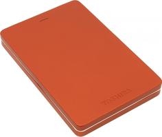 Внешний жесткий диск Toshiba Canvio Alu 1TB 2.5" (красный)