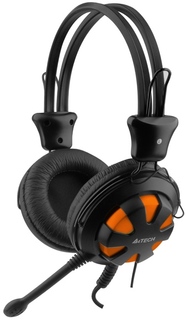 Наушники A4Tech HS-28 (черно-оранжевый)