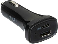 Автомобильное зарядное устройство Автомобильное зарядное устройство EnergEA Compact drive USB-C 3A + USB 1A (черный)