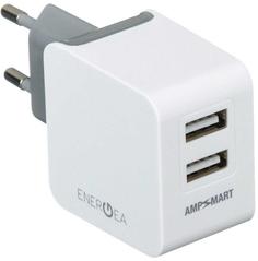 Сетевое зарядное устройство Сетевое зарядное устройство EnergEA Ampcharge 2 USB 3.4A (белый)