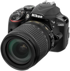 Зеркальный фотоаппарат Nikon D3400 KIT 18-105 VR (черный)