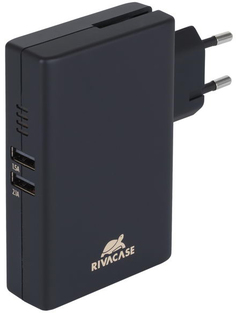 Портативное зарядное устройство Riva Power VA4736 5000мАч со встроенным СЗУ (черный)