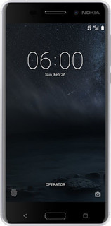 Мобильный телефон Nokia 6 (серебристый)