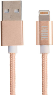 Кабель CODE USB на Lightning MFI 1м (розовый)
