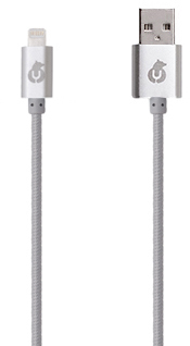 Кабель uBear Apple 8pin 1м (серый)