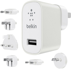 Сетевое зарядное устройство Сетевое зарядное устройство Belkin Global Travel Kit F8M967btWHT (белый)
