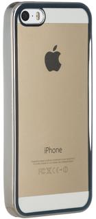 Клип-кейс Клип-кейс Oxy Fashion MetallPlated для Apple iPhone SE/5/5S (черный)