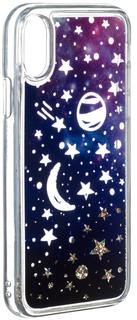 Клип-кейс Клип-кейс iCover Sparkle для Apple iPhone X Space (с рисунком)