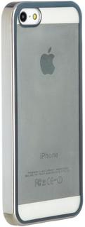 Клип-кейс Клип-кейс Oxy Fashion MetallPlated для Apple iPhone SE/5/5S (серебристый)