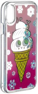 Клип-кейс Клип-кейс iCover Sparkle для Apple iPhone X Icecream (с рисунком)