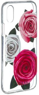 Клип-кейс Клип-кейс Guess Flower Desire для Apple iPhone X Rose Light (с рисунком)