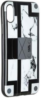 Клип-кейс Клип-кейс Karl Lagerfeld Treasure Box для Apple iPhone X Marble (с рисунком)