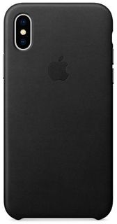 Клип-кейс Клип-кейс Apple Leather Case для iPhone X (черный)