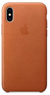 Клип-кейс Клип-кейс Apple Leather Case для iPhone X (золотисто-коричневый)