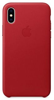 Клип-кейс Клип-кейс Apple Leather Case для iPhone X (красный)