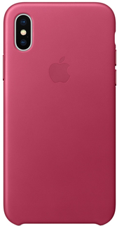 Клип-кейс Клип-кейс Apple Leather Case для iPhone X (розовая фуксия)