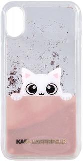 Клип-кейс Клип-кейс Karl Lagerfeld Peek A Boo для Apple iPhone X (с рисунком)