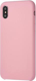 Клип-кейс Клип-кейс uBear Silicone soft touch для Apple iPhone X (розовый)