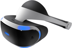 Шлем виртуальной реальности Sony PlayStation VR + PS Camera и VR Worlds (черно-серебристый)