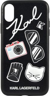 Клип-кейс Клип-кейс Karl Lagerfeld Pins для Apple iPhone X (черный)
