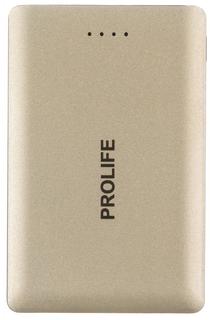 Портативное зарядное устройство Prolife PWB01-2500 2500мАч (золотистый)