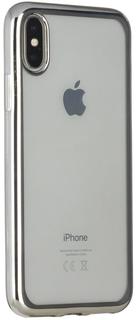 Клип-кейс Клип-кейс Oxy Fashion MetallPlated для Apple iPhone X (серебристый)