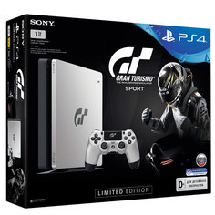 Игровая приставка Sony PlayStation 4 Slim 1TB + GT Sport черный LE (черный)