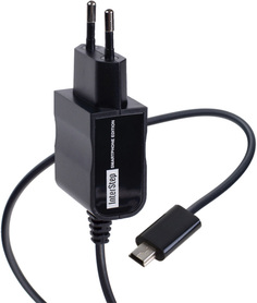 Сетевое зарядное устройство Сетевое зарядное устройство InterStep для PDA mini USB 1A (черный)