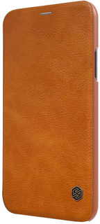 Чехол-книжка Чехол-книжка Nillkin Qin Leather для Apple iPhone X (коричневый)