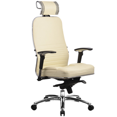 Компьютерное кресло Метта Samurai KL-3.02 Beige с 3D подголовником