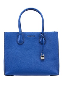 Синяя кожаная сумка-тоут Michael Kors