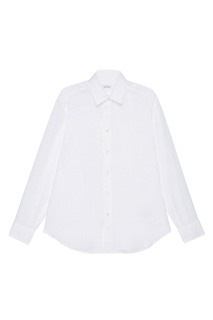Белая льняная сорочка Brioni