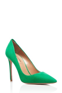 Зеленые туфли из замши Simply Irresistible Pump 105 Aquazzura