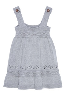 Вязаное платье серого цвета Bubbles