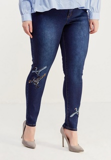 Джинсы LOST INK PLUS HIGHWAIST JEGGING WITH EMB BIRDS