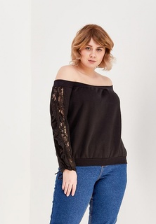 Свитшот LOST INK PLUS BARDOT SWEAT WITH LACE SLEEVES