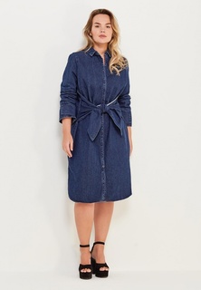 Платье джинсовое LOST INK PLUS DENIM SHIRT DRESS WITH TIE WAIST