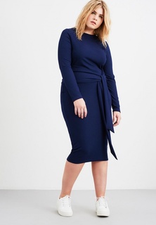 Платье LOST INK PLUS SLINKY DRESS IN RIB WITH TIE
