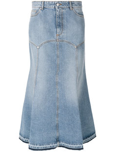 джинсовая юбка миди Alexander McQueen