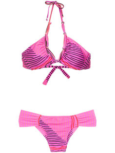 geometric print bikini set Amir Slama