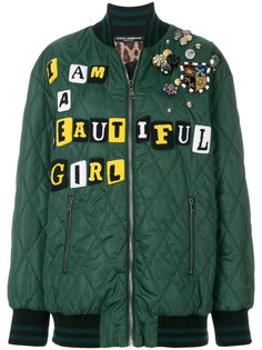 декорированная куртка-бомбер Dolce & Gabbana
