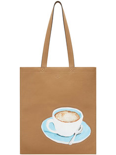 сумка-тоут с принтом логотипа Fendi