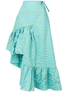 длинная асимметричная юбка с оборками Marquesalmeida Marquesalmeida