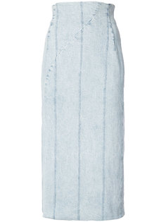 джинсовая юбка с высокой талией Adam Lippes