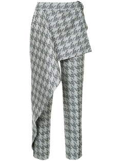 парчовые брюки West End в ломаную клетку Bianca Spender