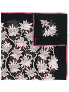 шарф с цветочным принтом Valentino