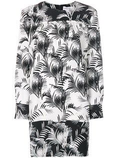 palm print crepe dress Sonia Rykiel