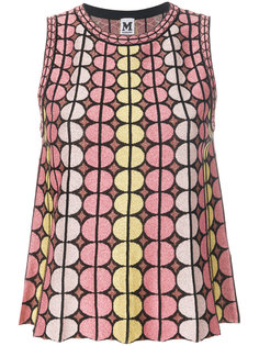 geometric print tank top M Missoni